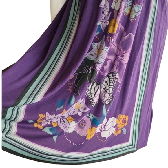 DEPT NORDSTROM Smocked Strapless Scarf Dress XS S Boho Euro Netherlands - Picture 8 of 16